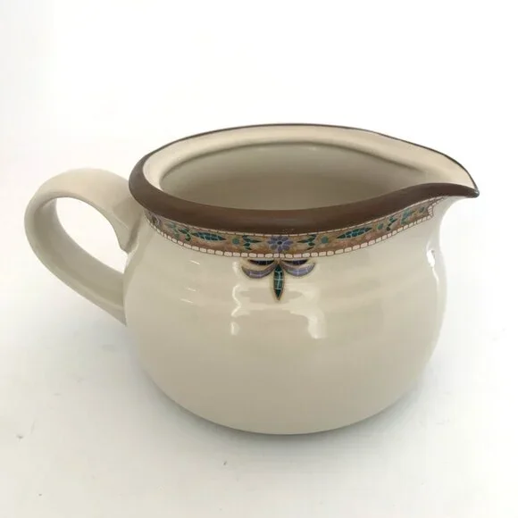 Noritake Chaparral Round Gravy Boat Pitcher 8482 Stoneware 4.5" Width - Picture 5 of 8